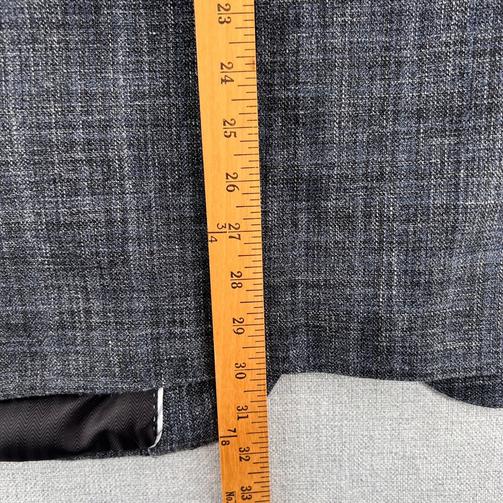 Joseph Abboud E Thomas Wool Silk Linen‎ Blazer Sport Coat Men 50R Gray Plaid Ivy - Picture 8 of 13